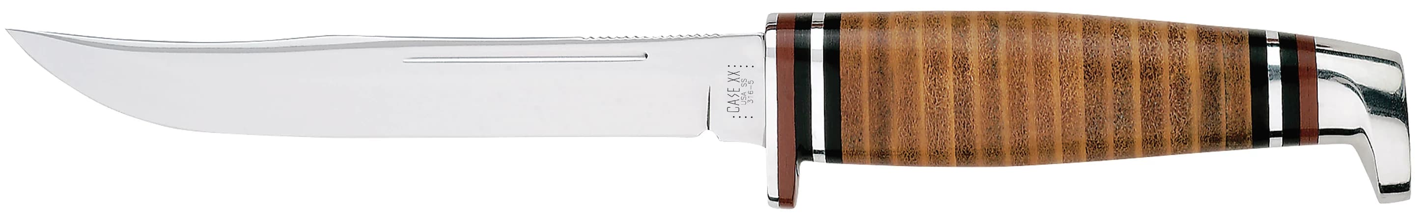 Leather 5" Utility Hunter with Leather Sheath 00381