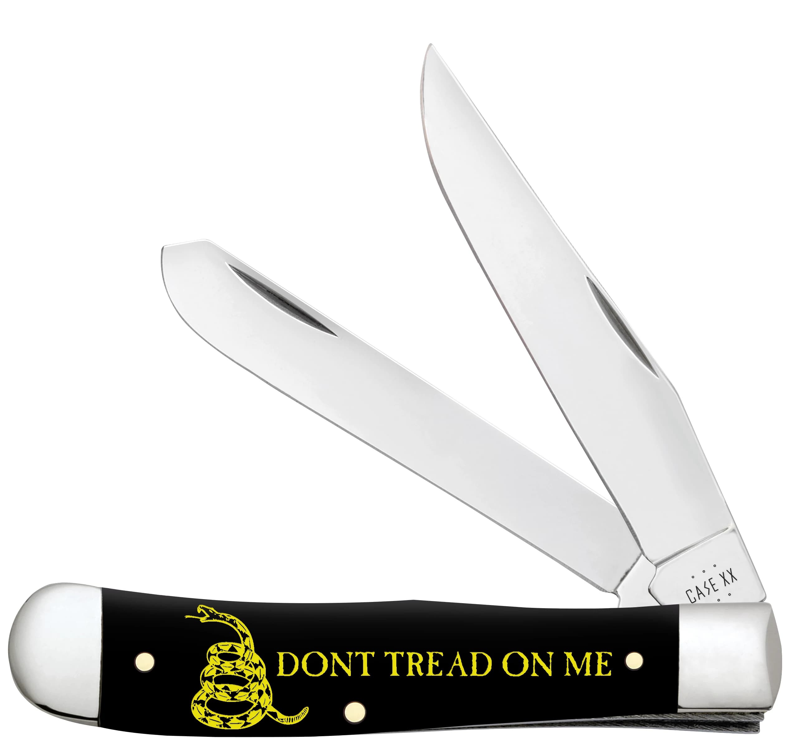 Dont Tread on Me® Embellished Smooth Black Synthetic Trapper 06090