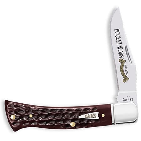 30th Anniversary Corn Cob Jig Pocket Worn Mahogany Bone Case Axe 55237